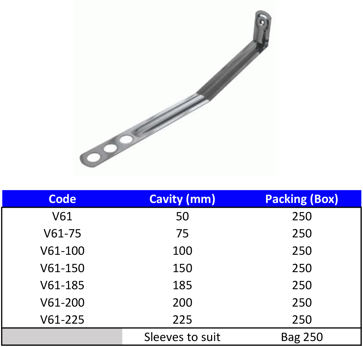 Timber-Frame-Ties-V61-Stainless-Steel-in